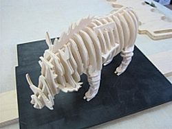 Laser Cut 3d Puzzle Wild Boar Template Free DXF File
