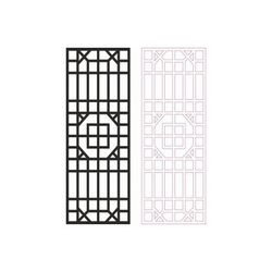 Outdoor Privacy Screen Panels Fence Divider Pattern Free DXF File