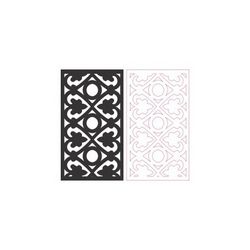 Partition Screen Carved Pattern Free DXF File