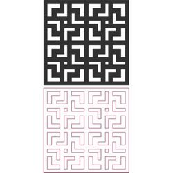 Seamless Maze Pattern Free DXF File