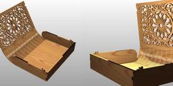 Laser Wooden Cut Box For Book Free DXF File