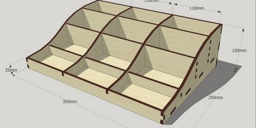 Object Box Laser Cut Free DXF File