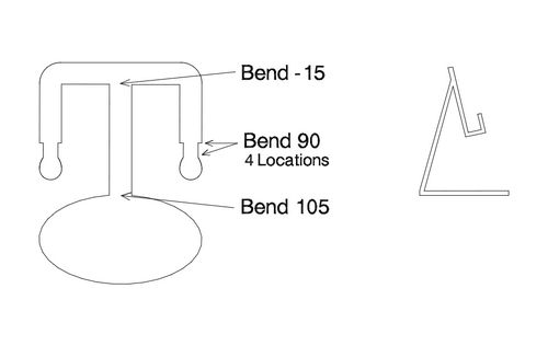 B Card Stand Free DXF File