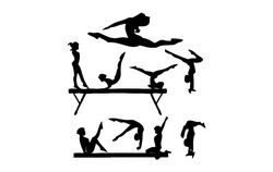 Gym Silhouette Free DXF File