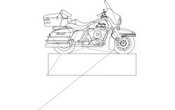 Harley Davidson Profile Free DXF File