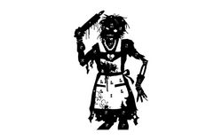 Zombie Target Wife Free DXF File