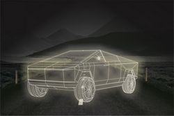 Tesla Cyber truck 3D illusion Free DXF File