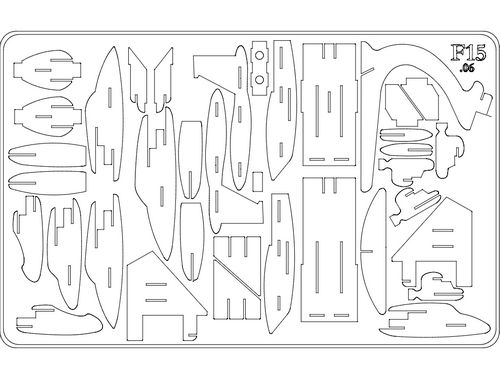 f15s 3d Puzzle Free DXF File