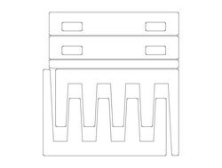 Sheet Rack 3d Puzzle Free DXF File