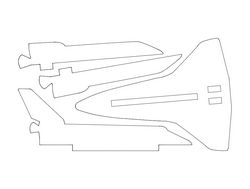 space-shuttle-simplified 3d Puzzle Free DXF File