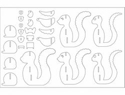 Squirrel For Sarah 3d Puzzle Art Free DXF File