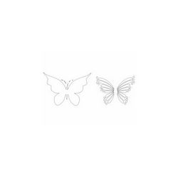 Butterfly 25 Ornament Decor Free DXF File