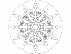 Mandala 7 Ornament Free DXF File