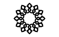 Mandala Design Round Ornament Free DXF File