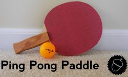 Laser Cut Ping Pong Paddle Blade Free DXF File