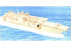Aircraft Carrier Laser Cut Free DXF File