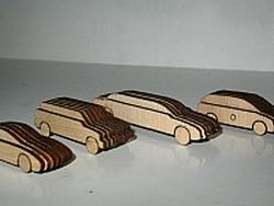 Laser Cut Out Wooden Scale Cars Free DXF File