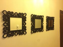 Wooden Wall Mirror Frame Design Free DXF File