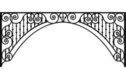 Ironwork Arch Free DXF File