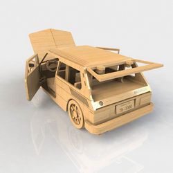 Diy 3d Puzle Laser Cut Wooden Car Free DXF File