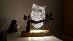 Owl LED Night Light Free DXF File