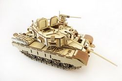 Laser Cut Wooden Toys Tank Free DXF File