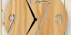 Simple Wall Clock Laser Cnc Router Cut Free DXF File