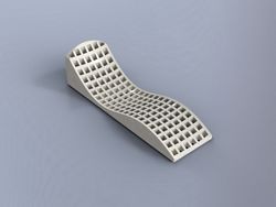 Laser cut Chaise Longue 19mm Flat Free DXF File