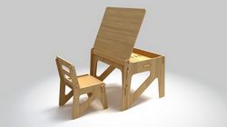 Kid Desk Table Chair Free DXF File