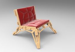 Laser Cut Chair Sofa 20mm Free DXF File