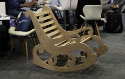 Laser Cut Wooden Chair Template Free DXF File