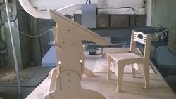 Laser Cut Wooden Desk And Chair Free DXF File