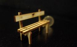 Laser Cut Tiny Bench 3mm Plywood Free DXF File