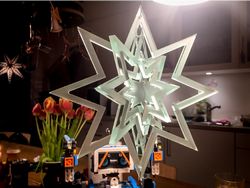 Decorative Christmas Star Free DXF File