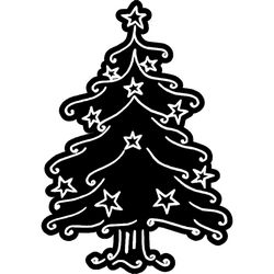 Christmas Tree Silhouette Free DXF File
