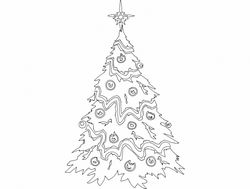 Festive Things Christmas Tree Free DXF File