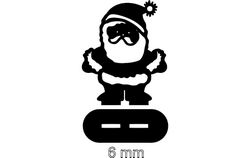 Santa Stand (6mm) Free DXF File