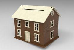 Wooden House Laser Cutting Cnc Free DXF File