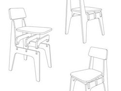 Laser Cut High Chair Wood 18 Mm Free DXF File