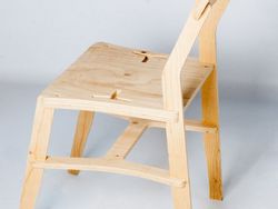Laser Cut Plywood Chair Free DXF File