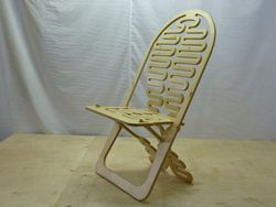 Laser Cut Wooden Folding Chair Free DXF File