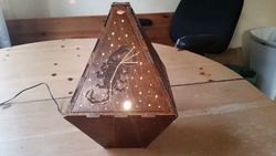 Laser Cut Constellation Lamp 3mm Birch Plywood Free DXF File