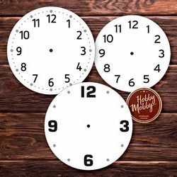 Laser Cut Dials Wall Clock Faces Free DXF File