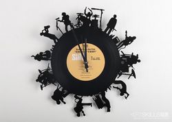 Laser Cut Musicians Vinyl Record Clock Free DXF File