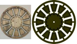 Laser Cut Round Clock Template Free DXF File