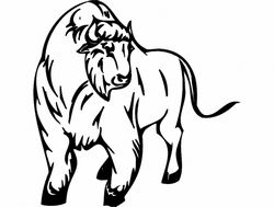 Animal Mascot Bull Free DXF File