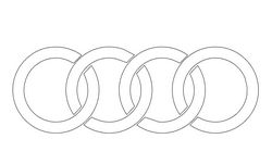 Audi Logo Free DXF File