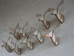 Reindeer Head Free DXF File
