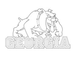 Georgia Bulldogs Logo Free DXF File