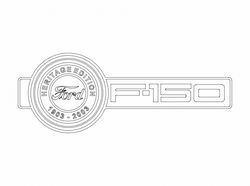 Ford Heritage Logo Free DXF File
